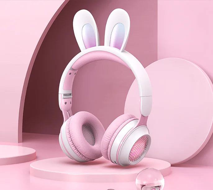 Bunny Beat Wireless Kids' Headphones with RGB