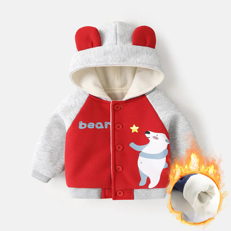 Infant Winter Fleece Hoodie for Boys and Girls