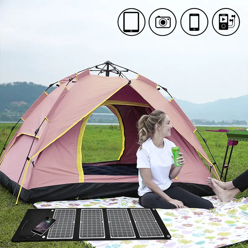 30W Foldable Solar Charger for Outdoor Explorers